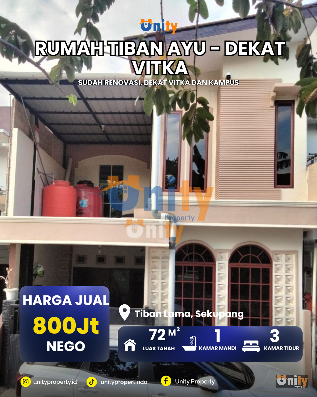 Dijual Rumah Tiban Ayu