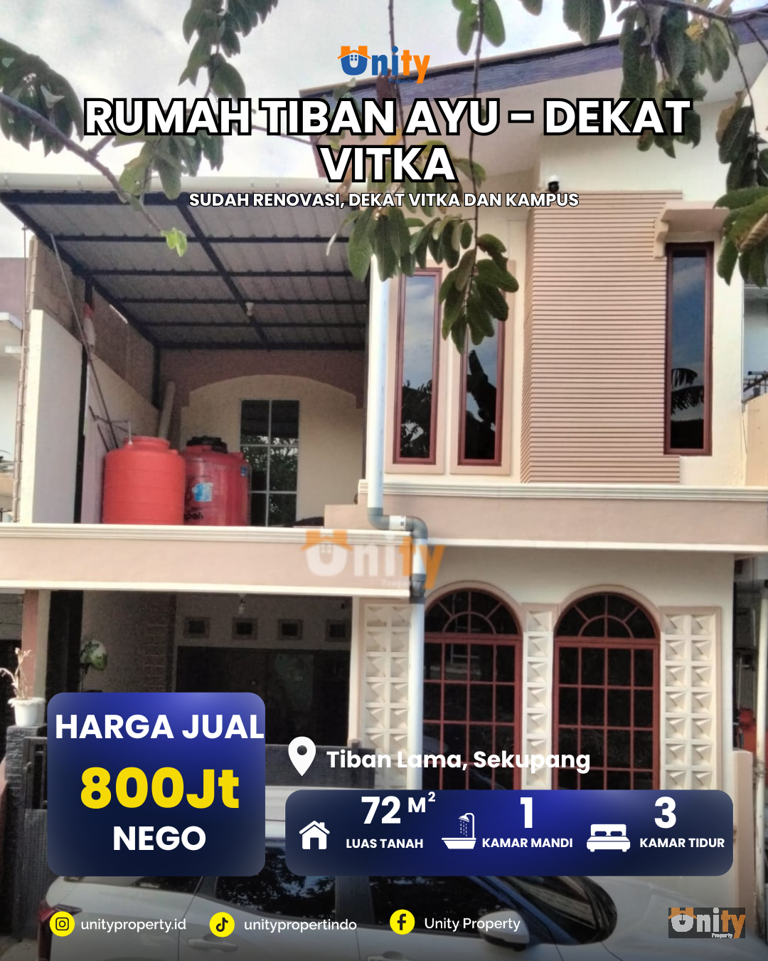 Dijual Rumah Tiban Ayu
